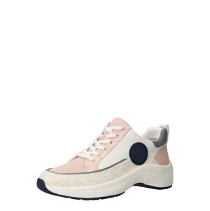 Lauren Ralph Lauren Rövid szárú sportcipők 'REAGHAN'  bézs / tengerészkék / rózsaszín / fehér