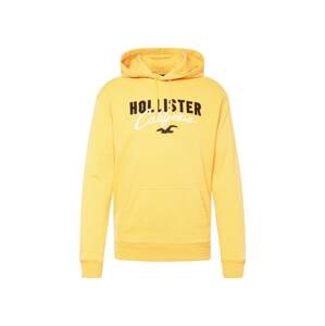 HOLLISTER Tréning póló  aranysárga / fekete / fehér