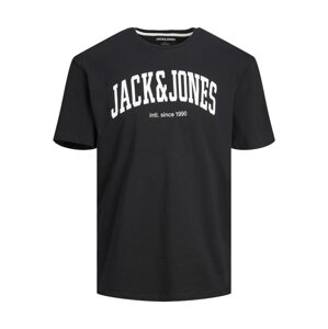 JACK & JONES Póló 'Josh'  fekete / fehér