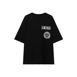 Pull&Bear Póló  szürke / világosszürke / fekete