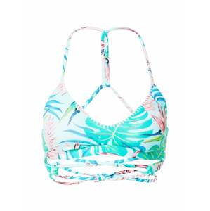 Hurley Sport bikini felső 'JAVA'  vízszín / világoskék / fűzöld / rózsaszín
