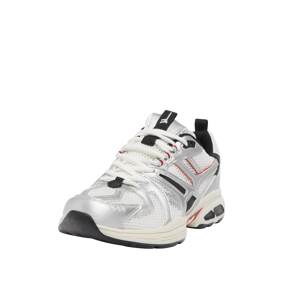 Pull&Bear Rövid szárú sportcipők  piros / ezüst / fehér