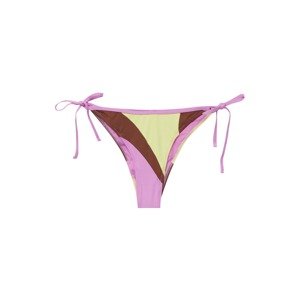 Pull&Bear Bikini nadrágok  dohánybarna / citrom / világos-rózsaszín