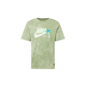 Nike Sportswear Póló 'BEACH PARTY'  türkiz / olíva / fehér