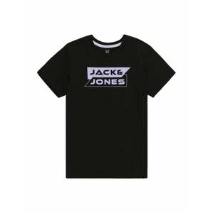 Jack & Jones Junior Póló 'SHEAR'  világoslila / fekete