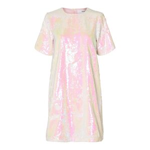SELECTED FEMME Estélyi ruhák 'Adele'  pasztellsárga / rózsaszín / fehér