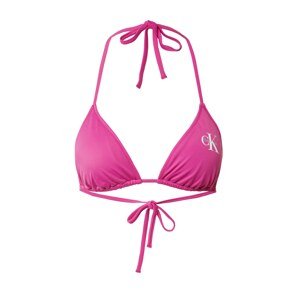 Calvin Klein Swimwear Bikini felső  lilásvörös / fehér