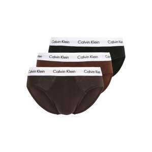 Calvin Klein Underwear Slip  gesztenyebarna / sötét barna / fekete / fehér