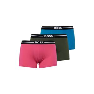 BOSS Black Boxeralsók  kék / sötétzöld / világos-rózsaszín / fekete