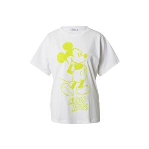 PRINCESS GOES HOLLYWOOD Póló 'Mickey Mouse'  neonsárga / fehér