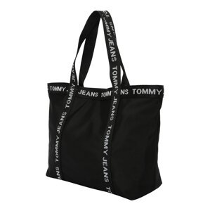 Tommy Jeans Shopper táska  világosszürke / fekete