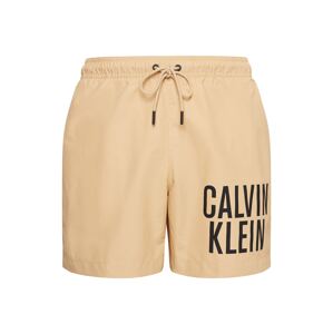Calvin Klein Swimwear Rövid fürdőnadrágok  barna / fekete
