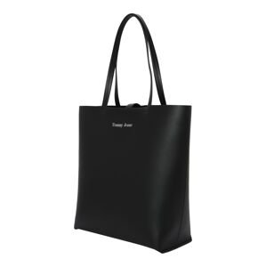 Tommy Jeans Shopper táska 'North South'  fekete / ezüst