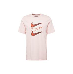 Nike Sportswear Póló 'SWOOSH'  világos-rózsaszín / piros