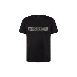 Hackett London Póló  sötétszürke / fekete