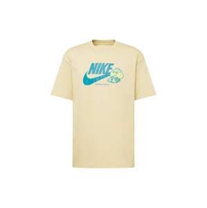 Nike Sportswear Póló  ciánkék / világos sárga