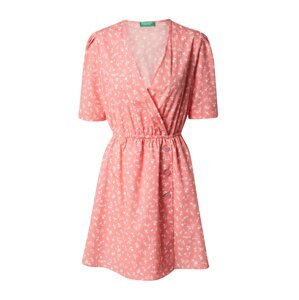 UNITED COLORS OF BENETTON Nyári ruhák  világos-rózsaszín / fehér