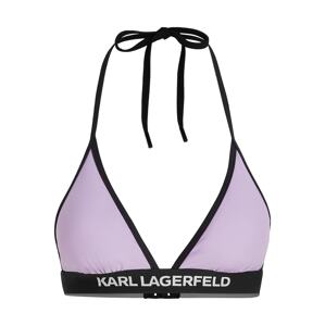 Karl Lagerfeld Bikini felső  levendula / fekete / fehér