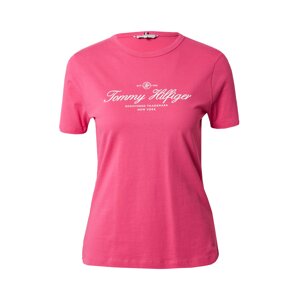 TOMMY HILFIGER Póló 'SIGNATURE'  rózsaszín / fehér