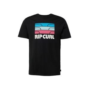 RIP CURL Póló 'SURF REVIVAL'  kék / pasztellkék / rózsaszín / fekete