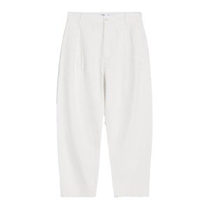 Bershka Élére vasalt nadrágok  fehér