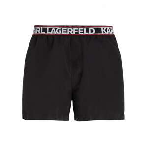 Karl Lagerfeld Fürdőnadrágok  piros / fekete / fehér