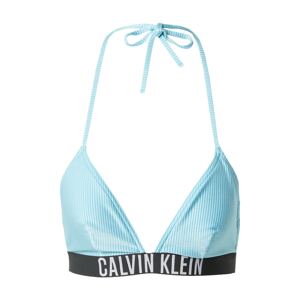 Calvin Klein Swimwear Bikini felső  világoskék / fekete / fehér