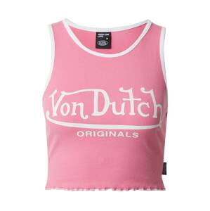 Von Dutch Originals Top 'ASHLEY'  világos-rózsaszín / fehér