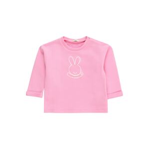 UNITED COLORS OF BENETTON Tréning póló  világos-rózsaszín / fehér