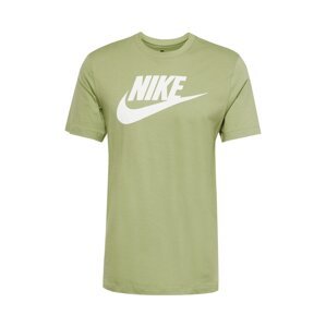 Nike Sportswear Póló 'Futura'  világoszöld / fehér