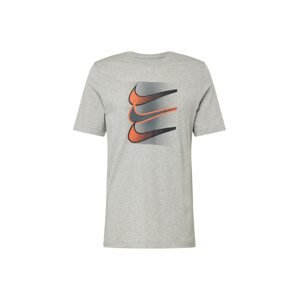 Nike Sportswear Póló  antracit / szürke melír / rikító piros / fekete
