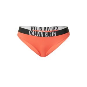 Calvin Klein Swimwear Bikini nadrágok  neonnarancs / fekete / piszkosfehér