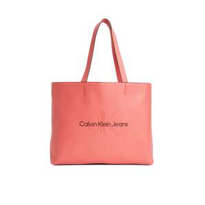 Calvin Klein Jeans Shopper táska  pasztellpiros / fekete