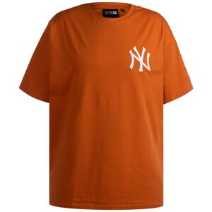 NEW ERA Póló 'MLB New York Yankees'  sötét narancssárga / fehér