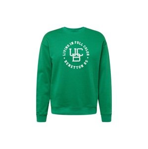UNITED COLORS OF BENETTON Tréning póló  smaragd / fehér