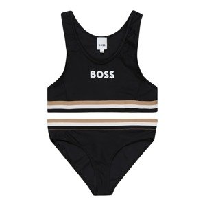 BOSS Kidswear Bikini  sötét bézs / fekete / fehér