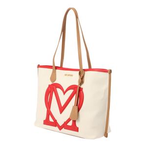 Love Moschino Shopper táska 'SPORTY'  bézs / piros
