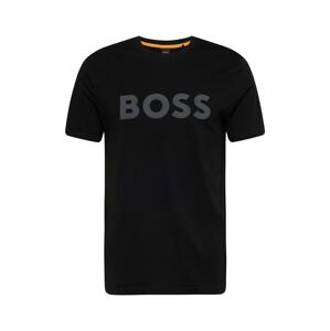 BOSS Orange Póló 'Thinking 1'  sötétszürke / fekete