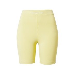 Calvin Klein Jeans Leggings  világos sárga / fehér