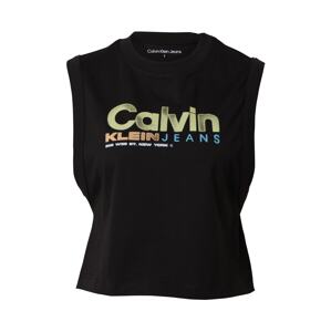 Calvin Klein Jeans Top  világoskék / világoszöld / fekete / fehér
