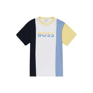BOSS Kidswear Póló  éjkék / világoskék / sárga / fehér