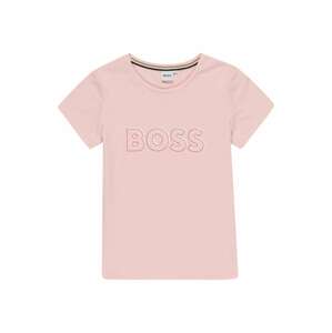 BOSS Kidswear Póló  rózsaszín / piros / fehér