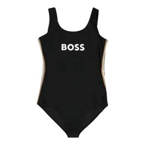 BOSS Kidswear Fürdőruhák  világosbarna / fekete / fehér
