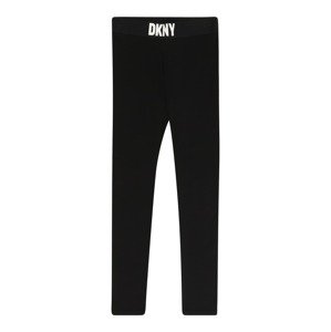 DKNY Sportnadrágok  fekete / fehér