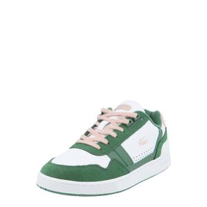 LACOSTE Rövid szárú edzőcipők  zöld / fáradt rózsaszín / fehér