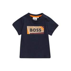 BOSS Kidswear Póló  tengerészkék / világosbarna / narancs / fehér