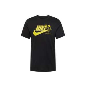 Nike Sportswear Póló  sárga / fekete