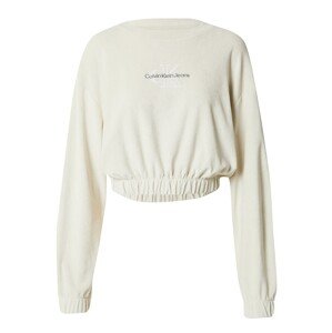 Calvin Klein Jeans Tréning póló  ekrü / antracit / fehér