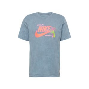 Nike Sportswear Póló 'BEACH PARTY'  szürke / citromzöld / őszibarack / eozin