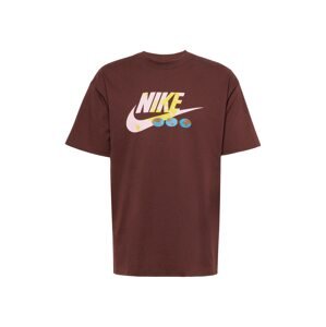 Nike Sportswear Póló  világoskék / barna / sárga / rózsaszín